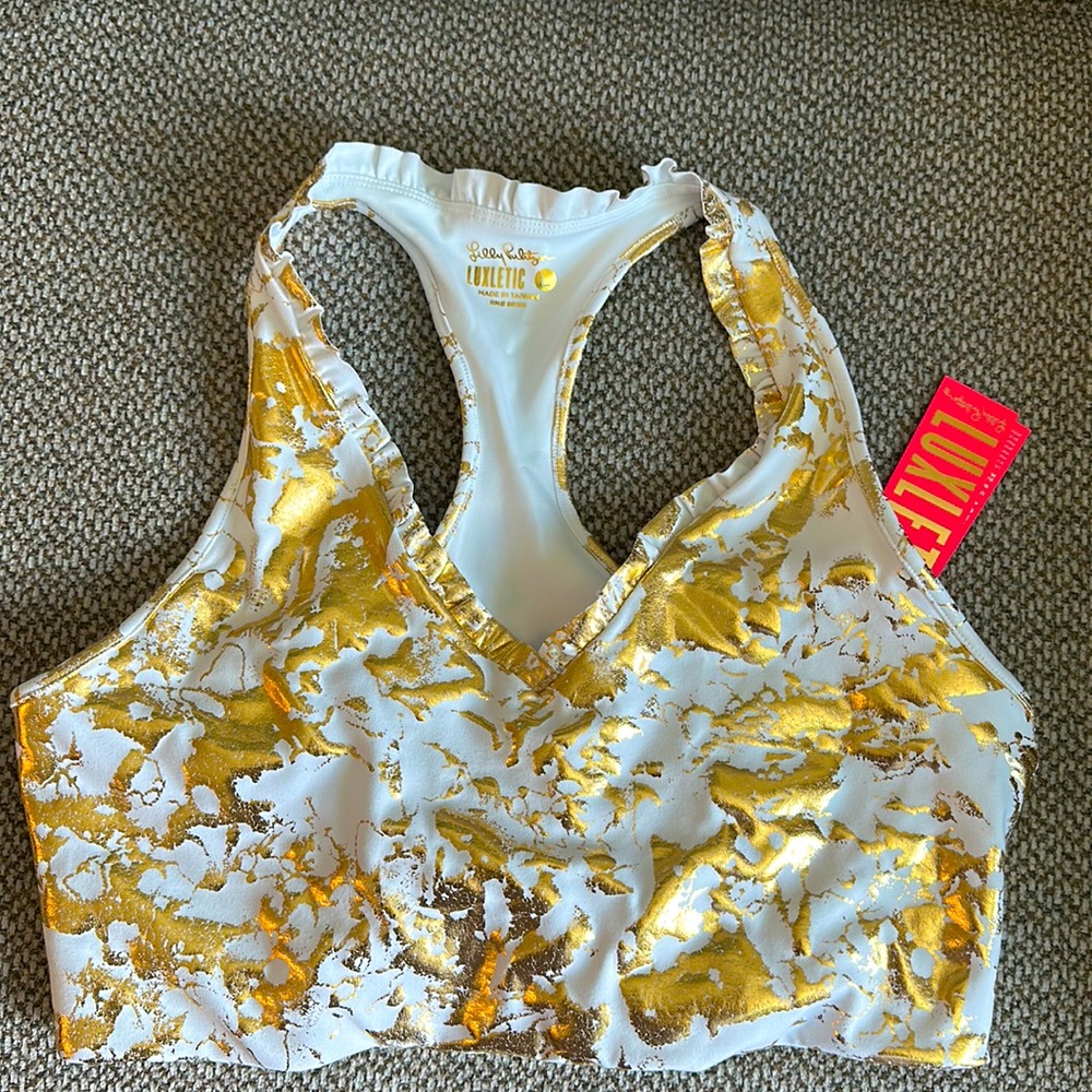 NWT luxletic Lilly Pulitzer Lindsay Sports Bra Large